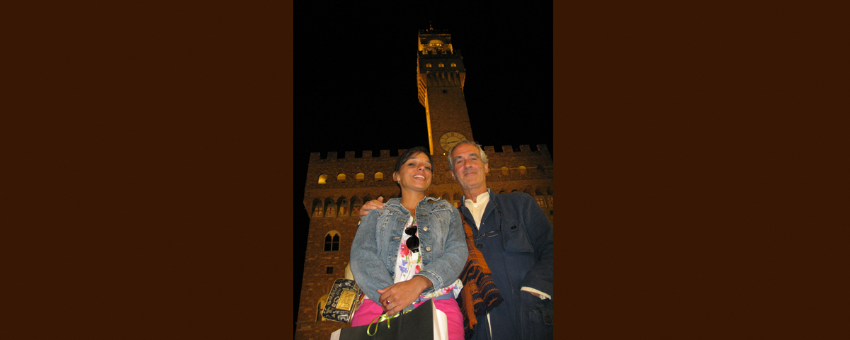 Antonio & Renata (in the Behind: Palazzo Vecchio - Florence)